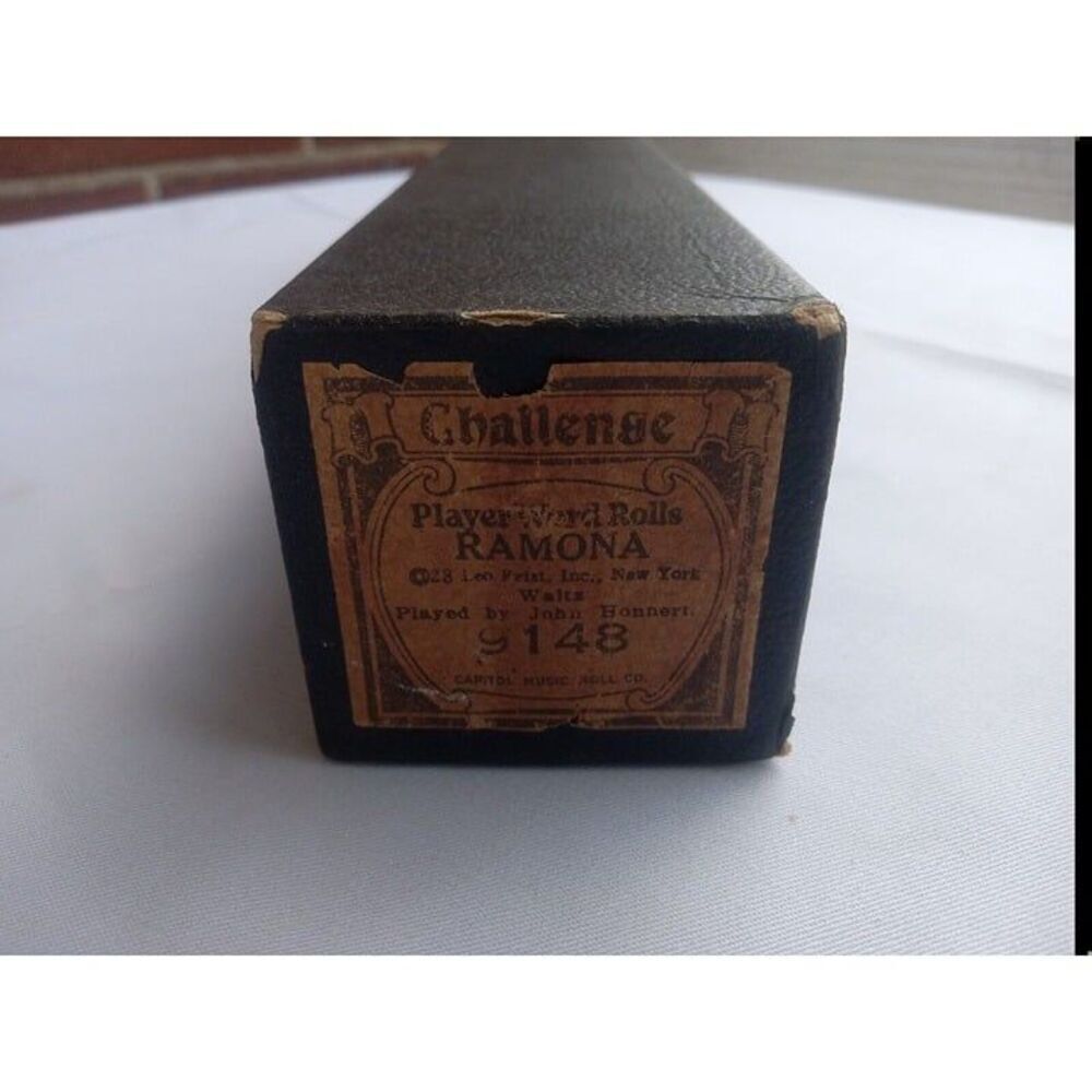 Challenge Player Word Piano Roll Ramona John Honnert 1928 Leo Feist